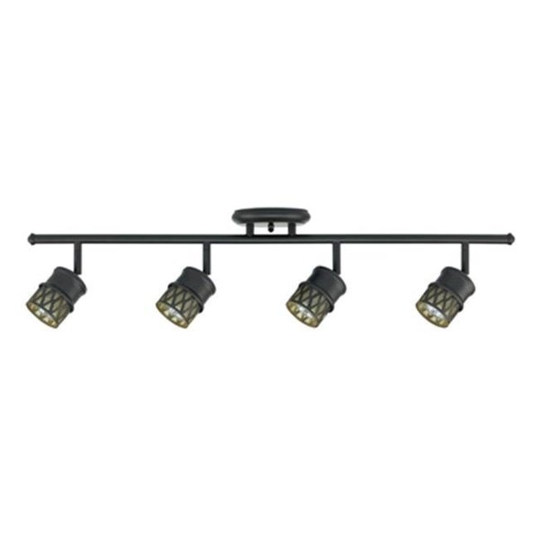 Globe Electric Globe Electric 216846 4-Light Champagne Halogen Track Lighting Bar 216846